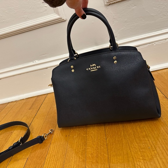 Coach dark blue medium bag - Picture 2 of 9